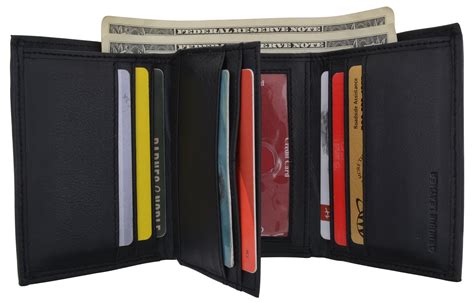 leather rfid credit card wallet 3 by 4|rfid leather wallets for men.